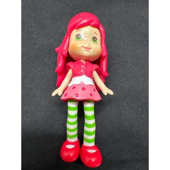 Strawberry Shortcake & Friends Mini Dolls 2008 TCFC Hasbro Green & Pink Outfits - Picture 2 of 11